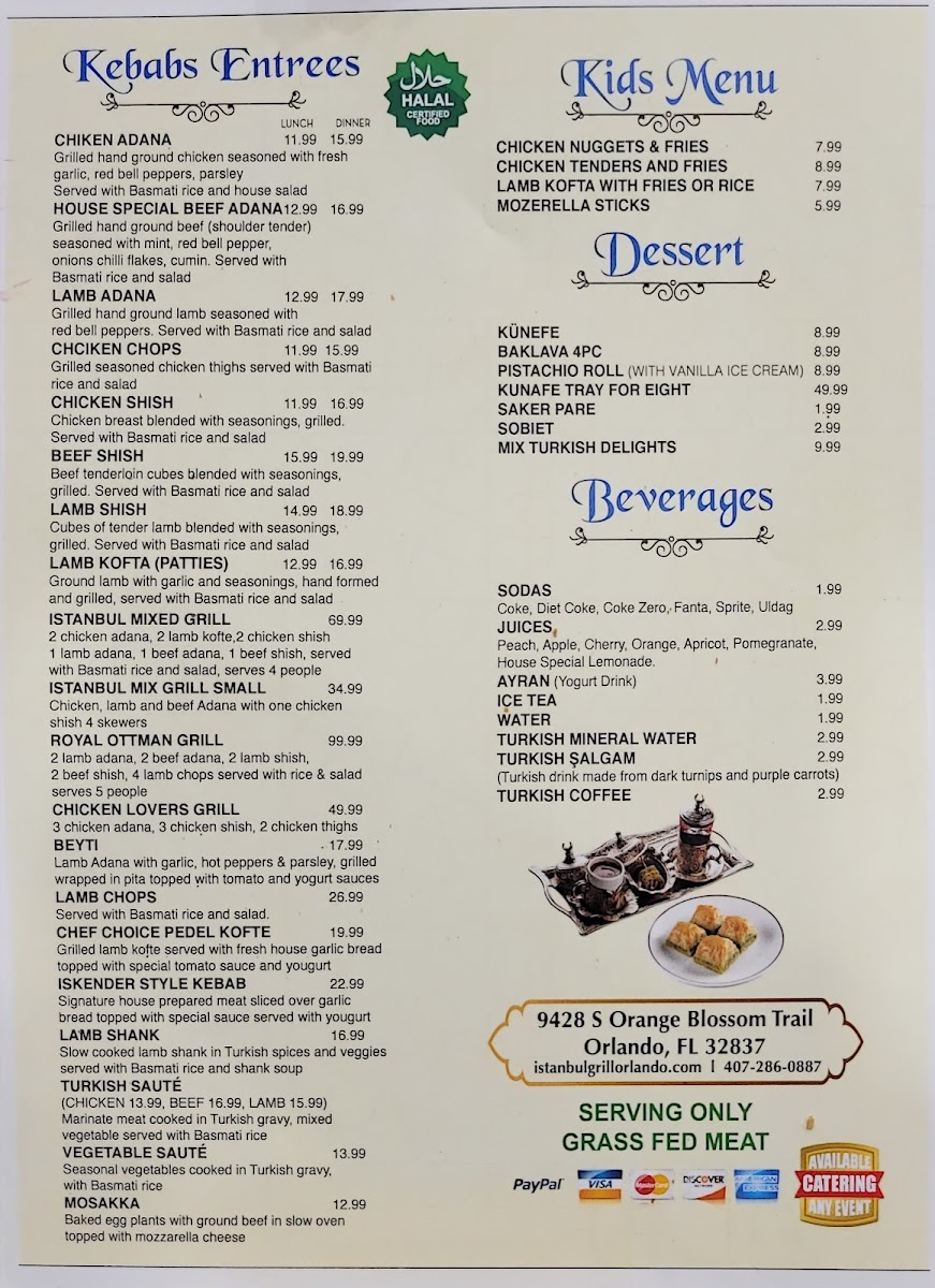 Menu Istanbul Grill-1