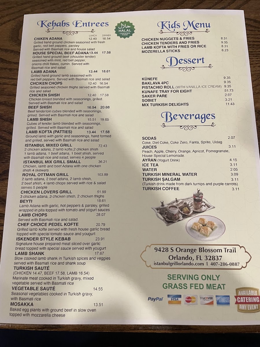 Menu Istanbul Grill-2