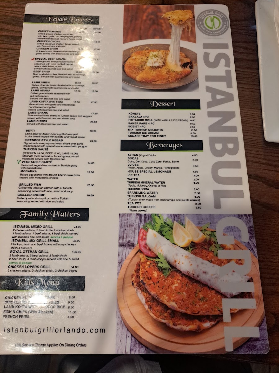 Menu Istanbul Grill-8